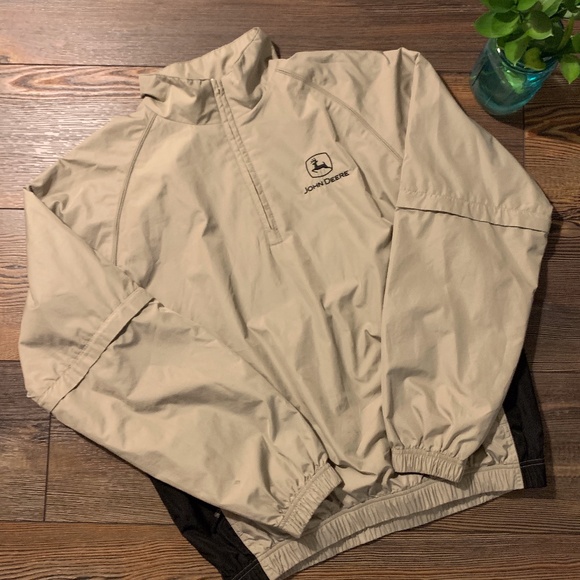 Other - Like New John Deere 1/4 Zip Windbreaker Pullover